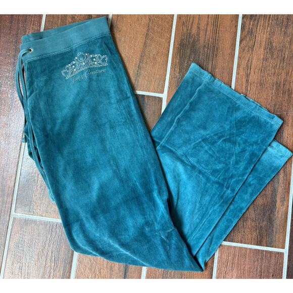 Y2K Vintage Juicy Couture Velvet Pants, Small/Tall - Picture 6 of 9